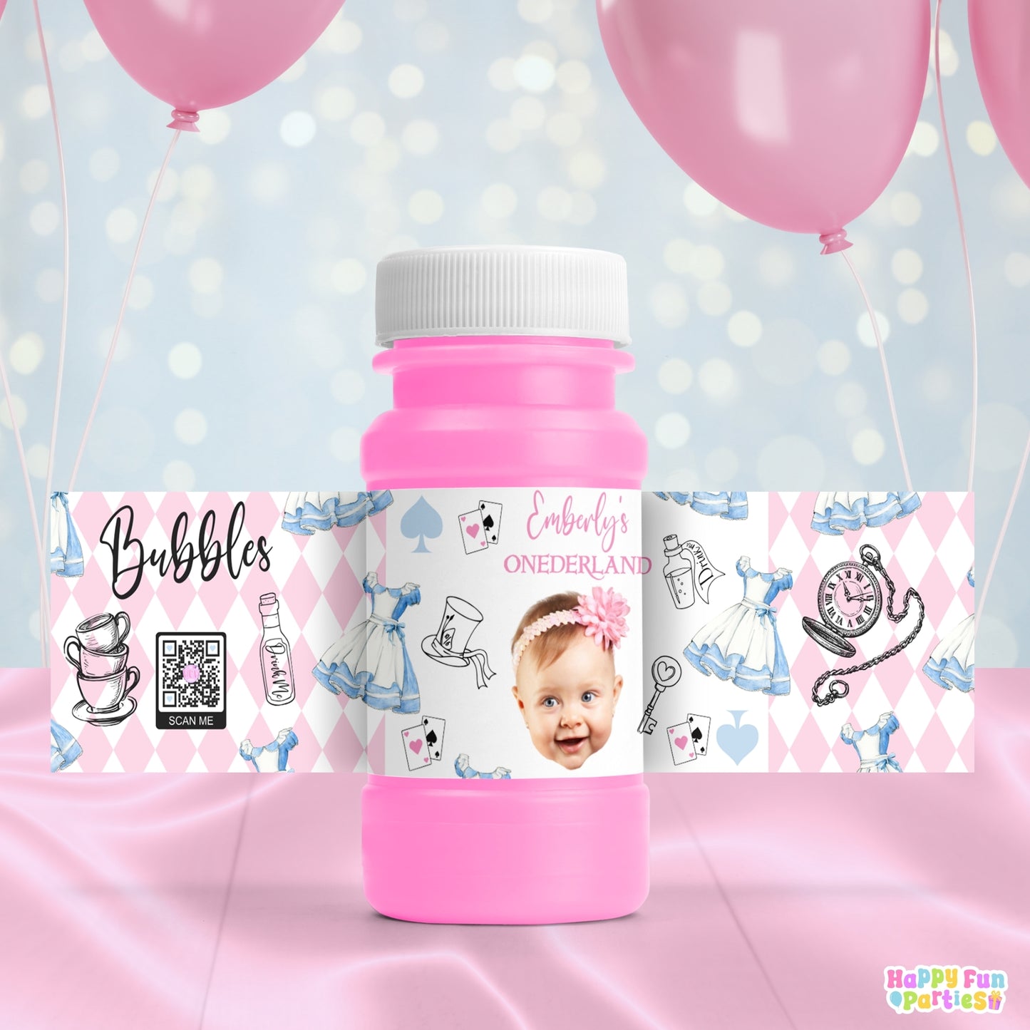 Digital Tea Party Favors | Printable Snack Bags, Labels & Decorations