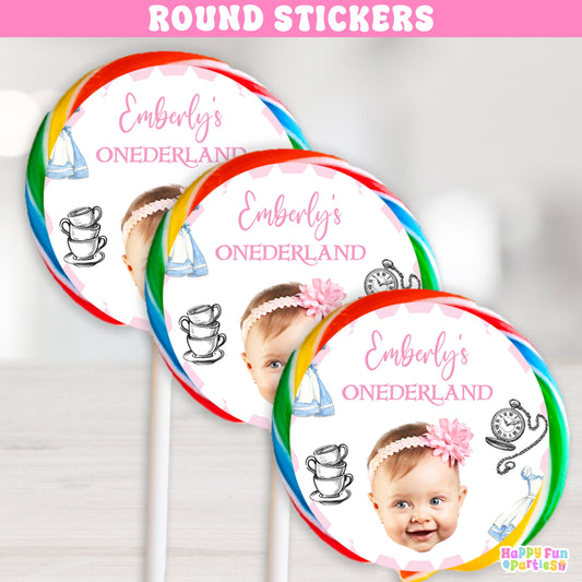 Personalized Fairytale Stickers | Custom Tea Party Favor Labels