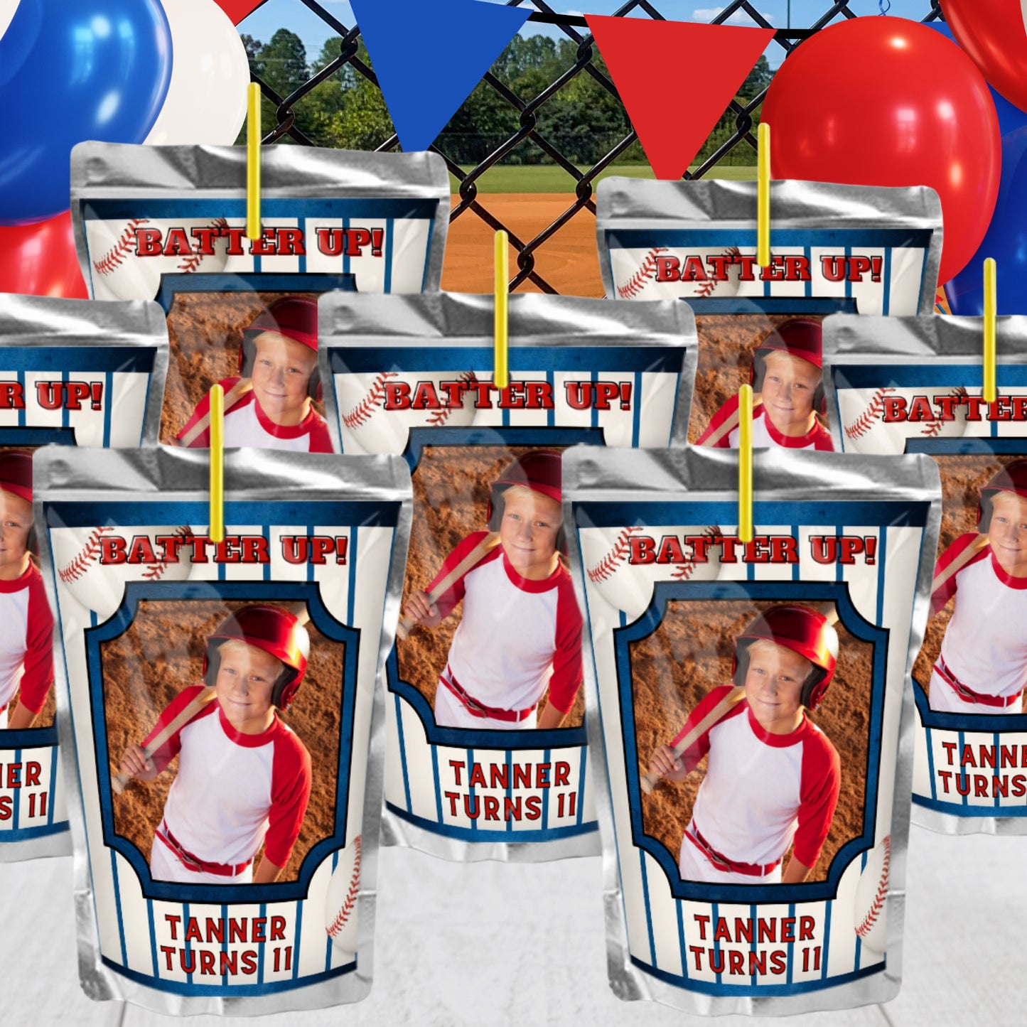 Baseball Digital Party Favors | Custom Printable Party Decorations