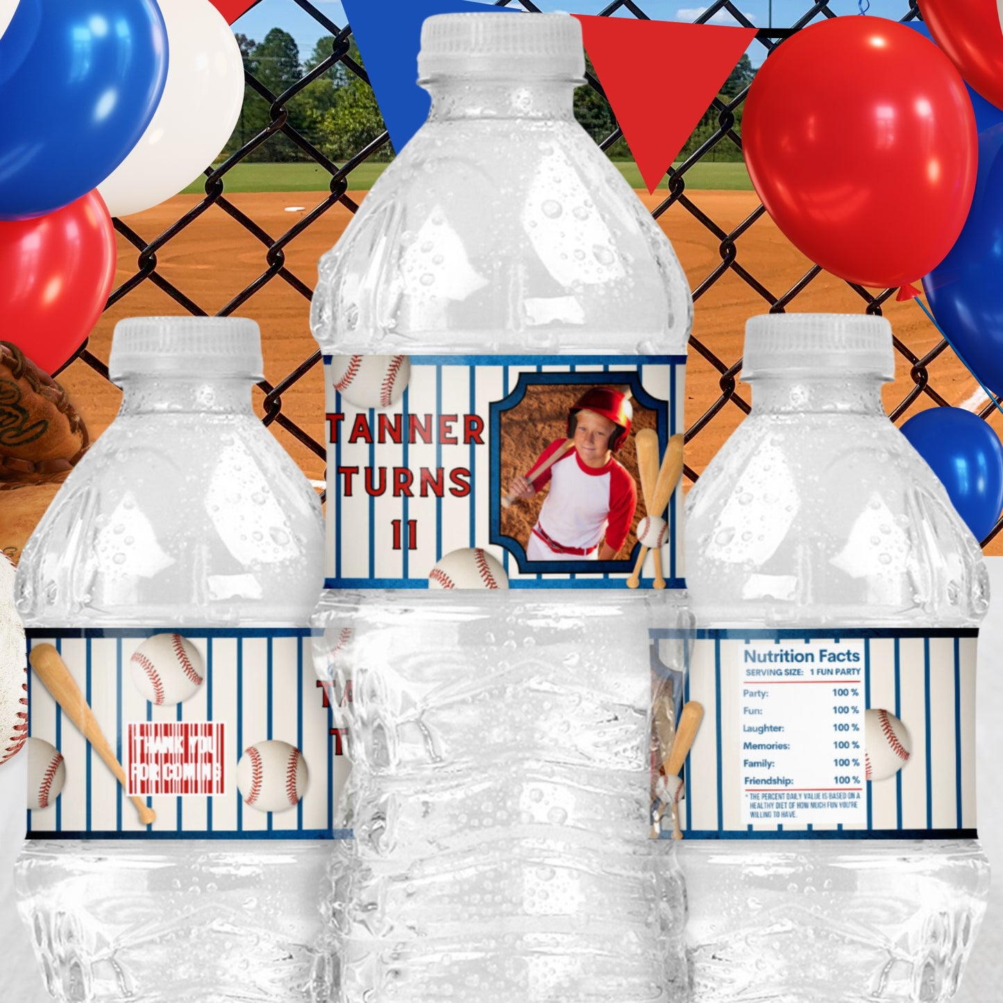 Baseball Digital Party Favors | Custom Printable Party Decorations