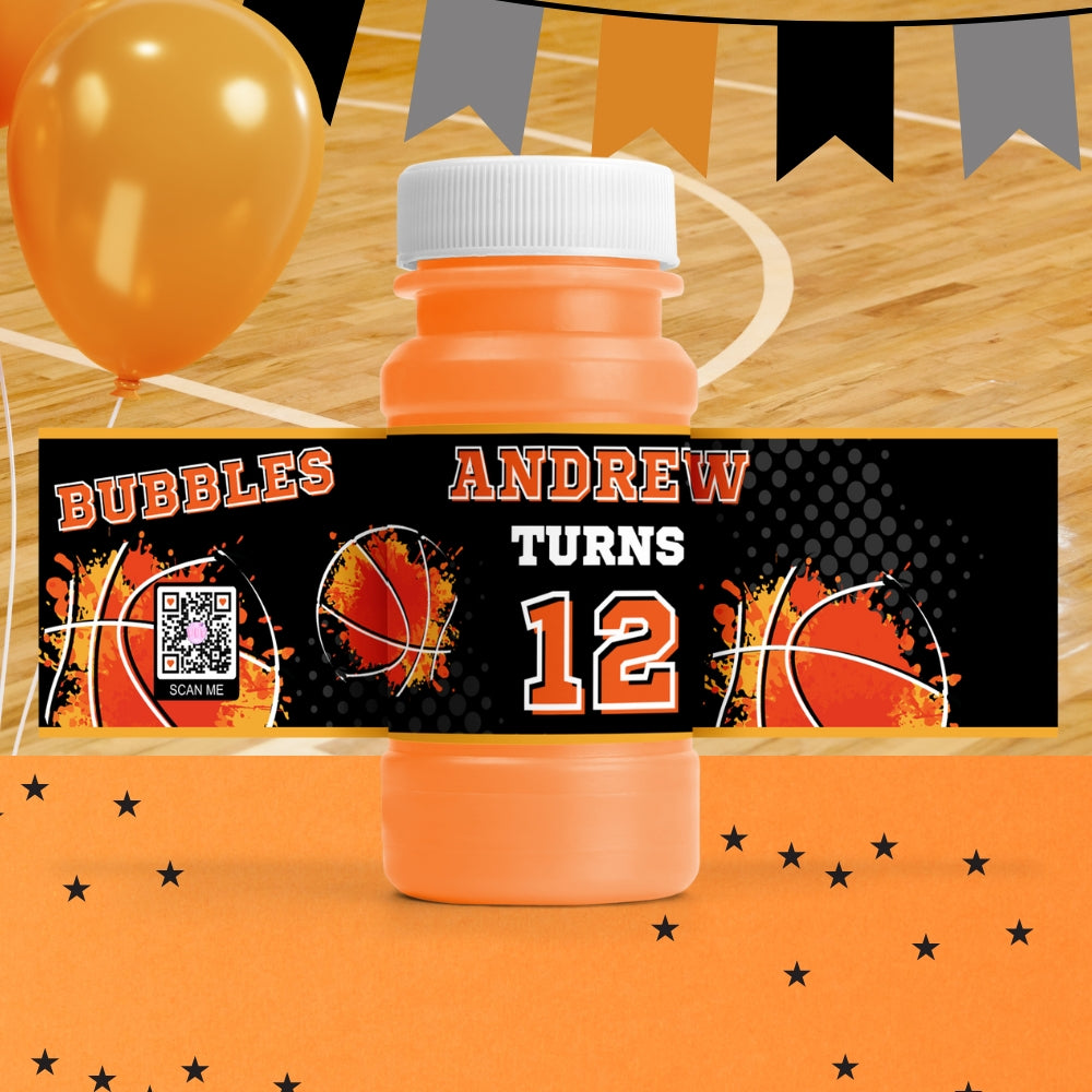 Personalized Basketball Party Favors | Dunk Birthday Decorations | Digital Download