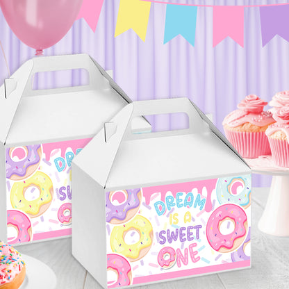 Personalized Donut Digital Party Favors | Custom Printable Birthday Decorations