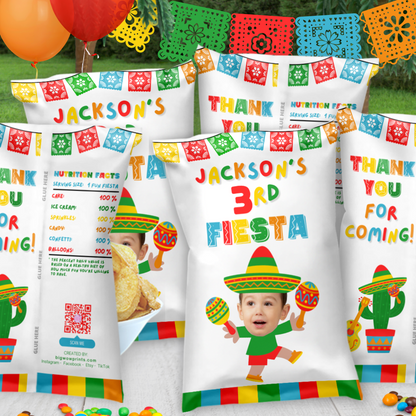 Personalized Fiesta Party Decorations | Cinco De Mayo Party Supplies | Digital Download