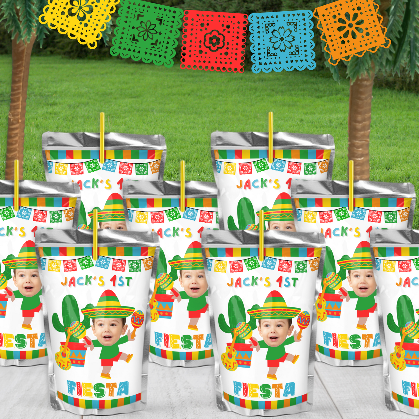 Personalized Fiesta Party Decorations | Cinco De Mayo Party Supplies | Digital Download