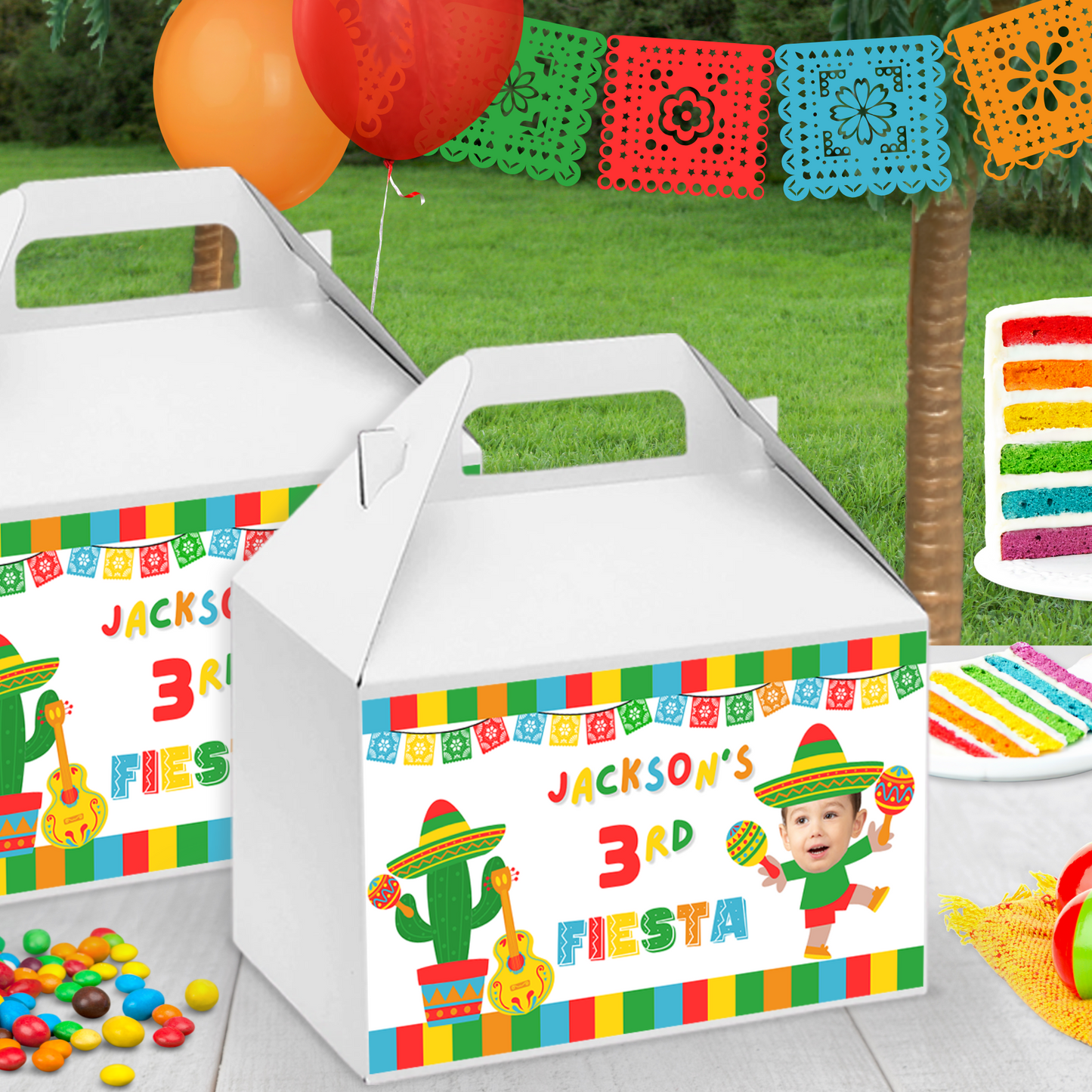 Personalized Fiesta Party Decorations | Cinco De Mayo Party Supplies | Digital Download