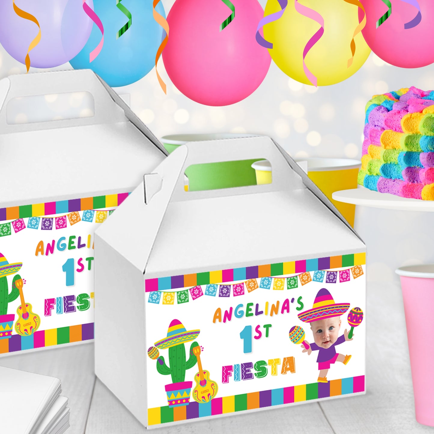 Personalized Fiesta Party Favors | Girls Cinco De Mayo Party Ideas | Digital Download