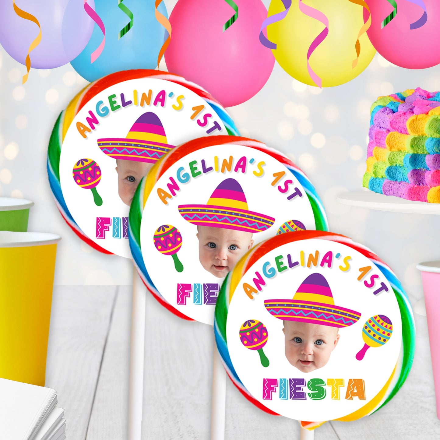 Personalized Fiesta Party Favors | Girls Cinco De Mayo Party Ideas | Digital Download