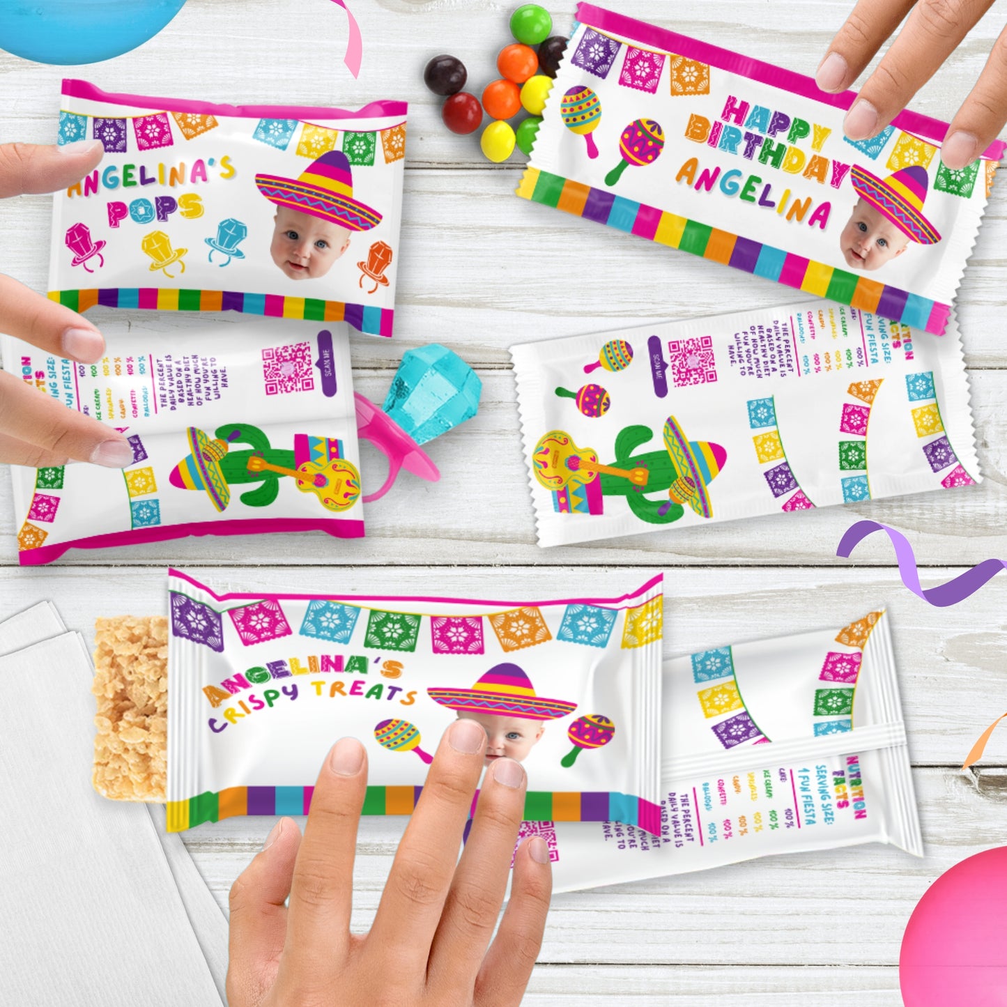 Personalized Fiesta Party Favors | Girls Cinco De Mayo Party Ideas | Digital Download