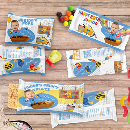 Custom Fishing Candy Wrappers | Personalized Birthday Favors