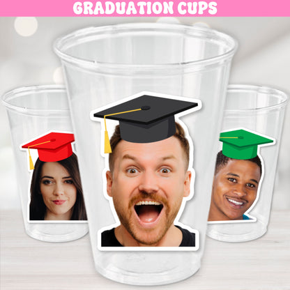 Custom Graduation Cups | Custom Plastic Cups | 2025 Graduation Decor | Drinkware