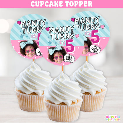 Surprise Doll Cupcake Toppers | Personalized Party Decorations