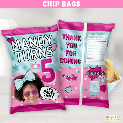 Surprise Doll Chip Bags | Personalized Party Favor Goodie Bags