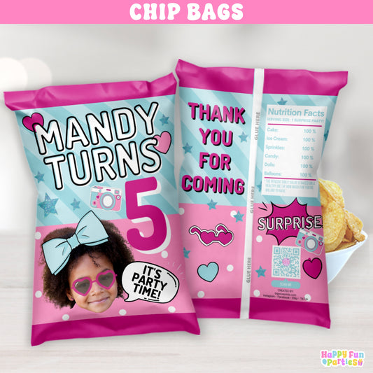 Surprise Doll Chip Bags | Personalized Party Favor Goodie Bags