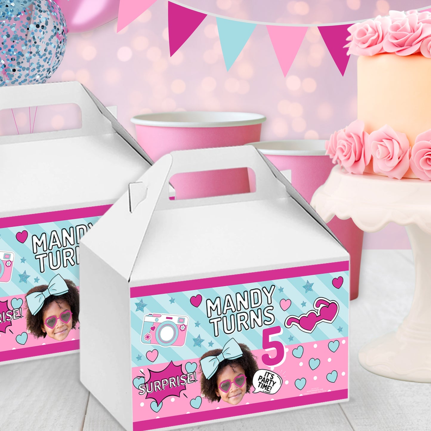 Personalized Glam Doll Party Favors | Diva Baby Birthday Decor | Digital Download