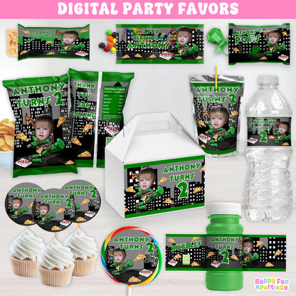 Personalized Ninja Kids Themed Party Favors - Custom Face Cutout Decorations for Birthday Parties | Digital Download