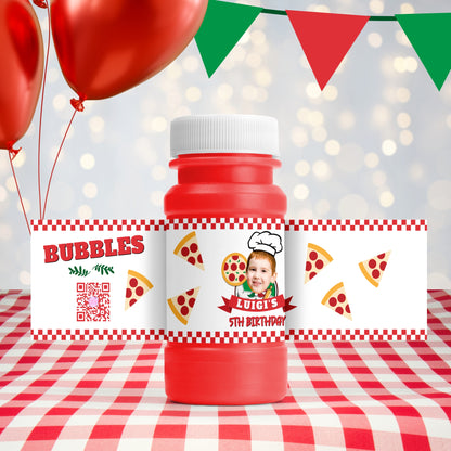 Personalized Pizza Birthday Party Favors And Decorations | Digital Download