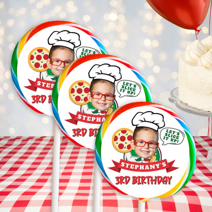 Personalized Pizza Birthday Party Favors And Decorations | Digital Download