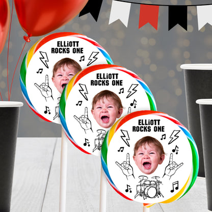 Personalized Rock And Roll Party Favors | Rock Star Music Party Supplies | Digital Download