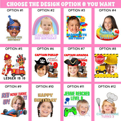 Personalized Temporary Tattoos For Birthday Parties | Kids Boys Girls Adults | Unique, Fun Themed Party Decorations