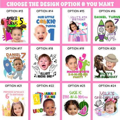 Personalized Temporary Tattoos For Birthday Parties | Kids Boys Girls Adults | Unique, Fun Themed Party Decorations